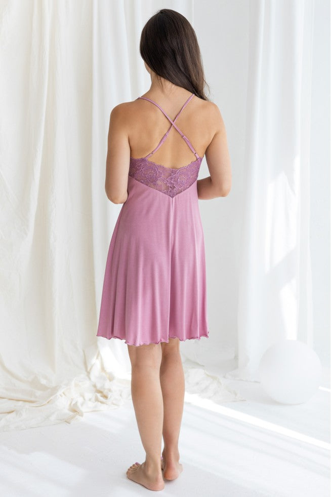 Nightgowns with lace "CLARENTE"