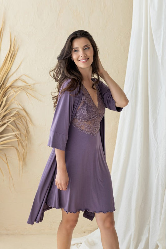 Nightgowns with lace "CLARENTE"