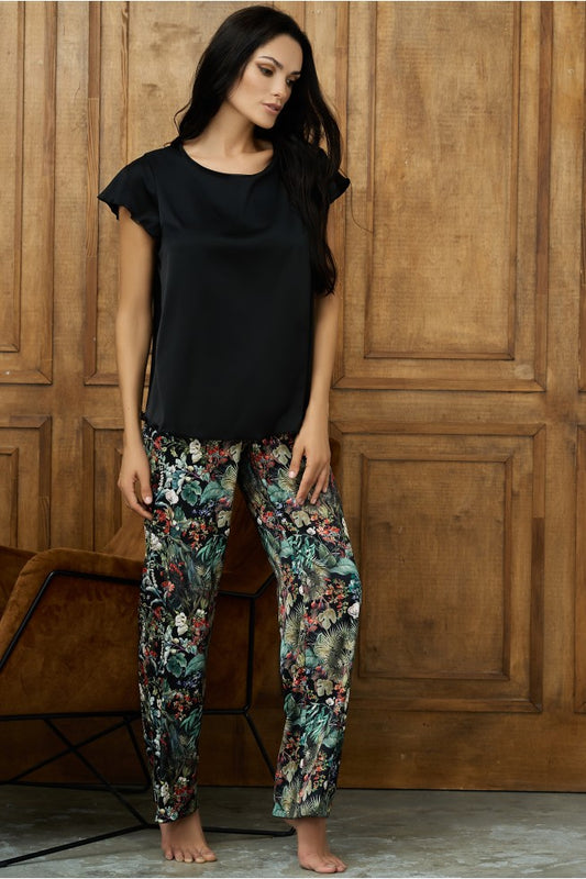 Satino pajamas with long pants "LUSSO"