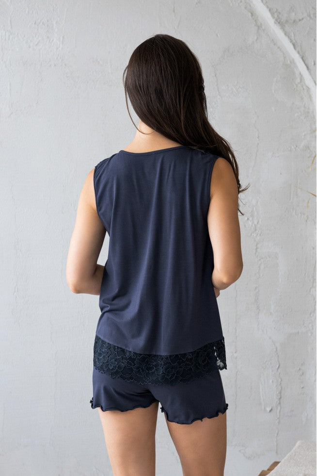 Viscose pajamas with shorts "LUSH"