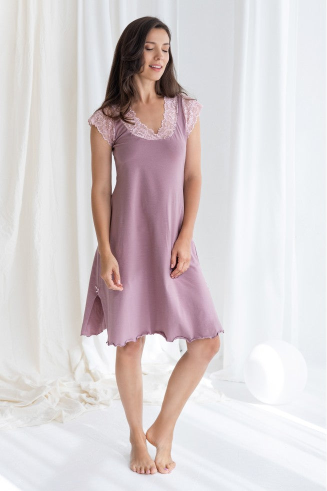 Cotton nightgowns with lace "DOLCEZZA"