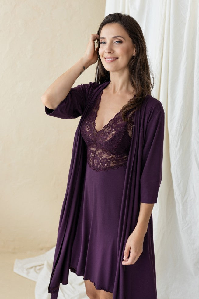 Nightgowns with lace "CLARENTE"