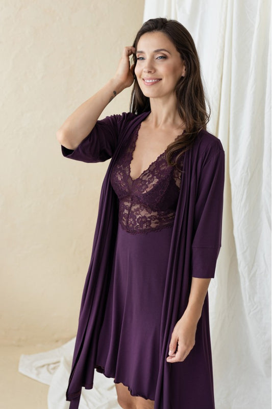 Nightgowns with lace "CLARENTE"
