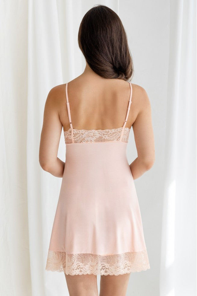 Short viscose nightgowns "FLORISSE"